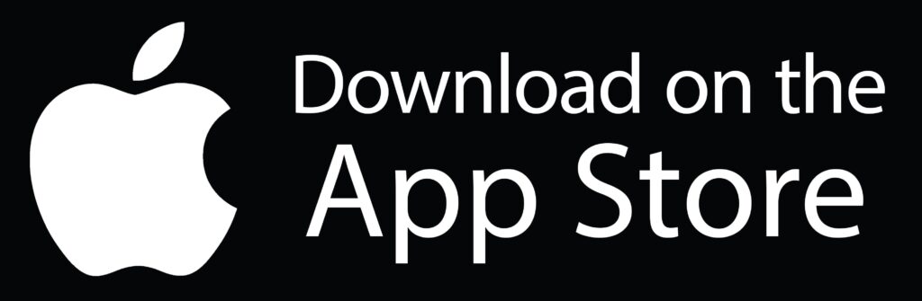 A black and white image of the download app store.